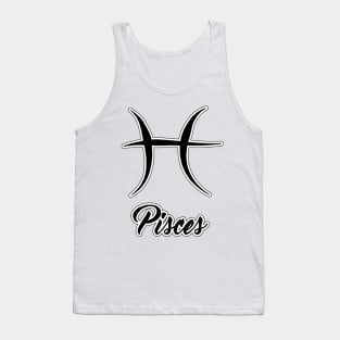 Pisces Zodiac Design Tank Top